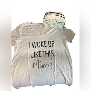 Bridal set! T-shirt & Day of Emergency Kit! New!
